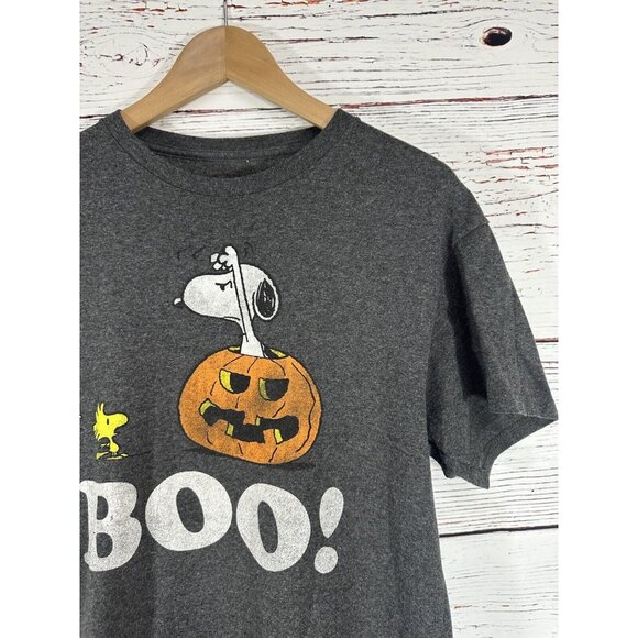Halloween Peanuts Charlie Brown Snoopy Boo  Woodstock Pumpkin T-Shirt Medium - Picture 5 of 10